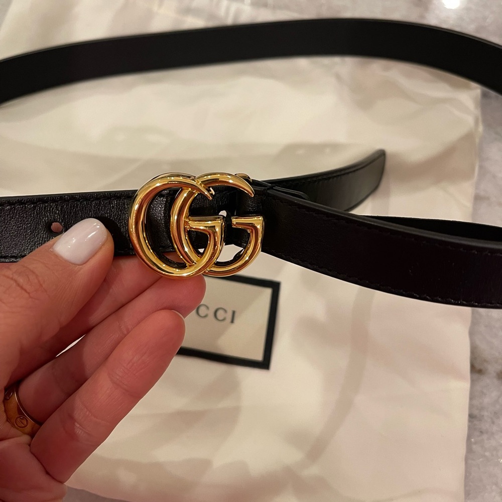 GUCCI authentic thin belt ( 75cm)